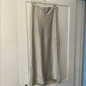 Madewell Satin Maxi Slip Skirt